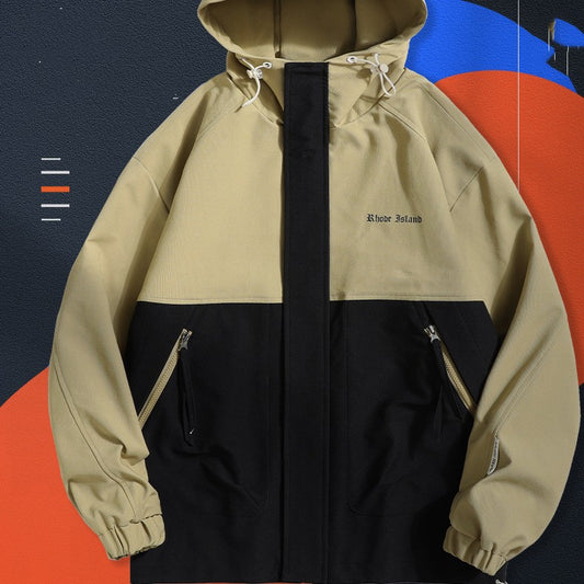 Chaqueta Hoodie Multicolor Casual para Hombre