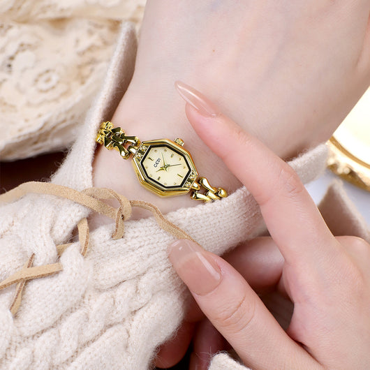Reloj Octagonal de Lujo Retro para Mujer con Movimiento de Cuarzo - Image 3