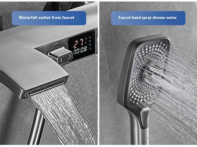 Juego de Grifo Mezclador para Bañera con Agua Fría y Caliente - Image 11