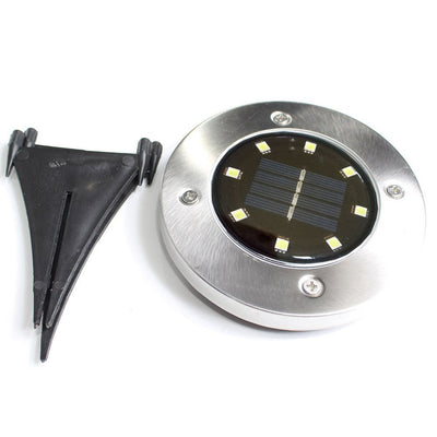 Lámpara Solar Subterránea 8 LED Acero Inoxidable para Jardín - Image 5