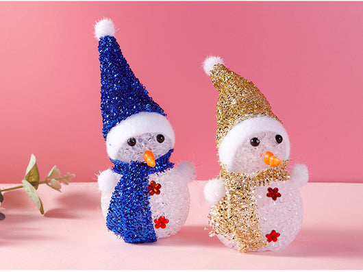Muñeco de Nieve Navideño Luminoso con Partículas LED Multicolor - Image 5