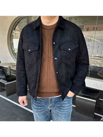 Chaqueta de Algodón Delgada Talla Grande para Hombre - Image 5