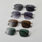 Gafas de Titanio Puro con Diseño Cuadrado Doble Varilla para Miopía Hombre