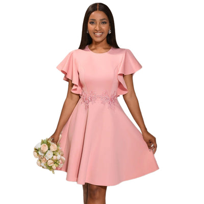 Vestido de Fiesta Elegante con Bordado Exclusivo Ajuste Slim - Image 5