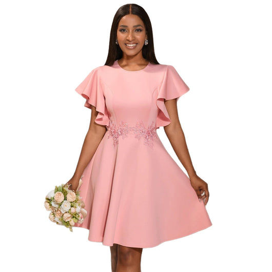 Vestido de Fiesta Elegante con Bordado Exclusivo Ajuste Slim - Image 5