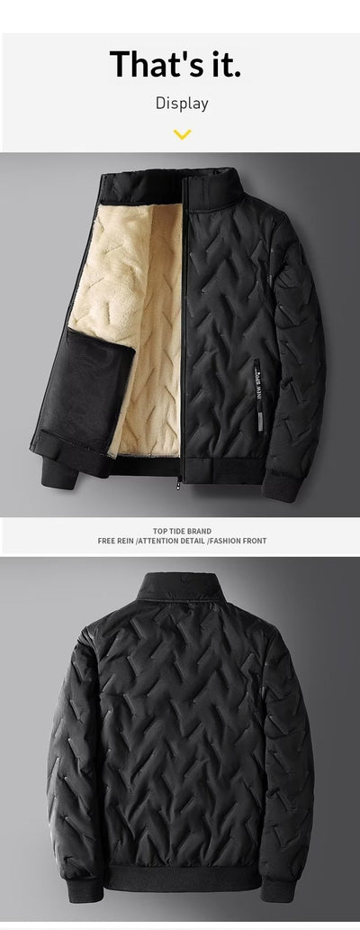 Abrigo de Invierno para Papá con Forro Polar y Relleno de Algodón - Image 14