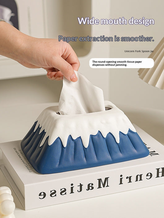 Dispensador de Pañuelos Ceramic Snow Mountain - Image 7