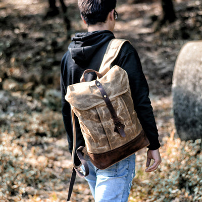 Mochila Impermeable de Lona Resistente para Hombre - Image 11