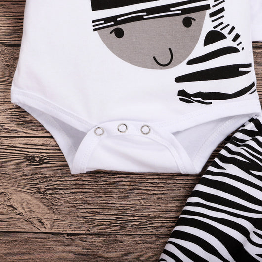 Pijama Enterizo para Bebé con Estampado Cebra - Manga Larga - Image 5