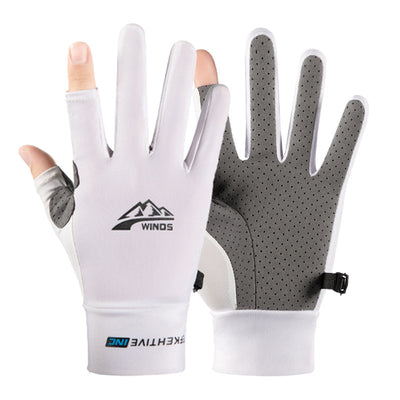 Guantes de Verano para Hombre con Dos Dedos Descubiertos para Pesca y Ciclismo - Image 17