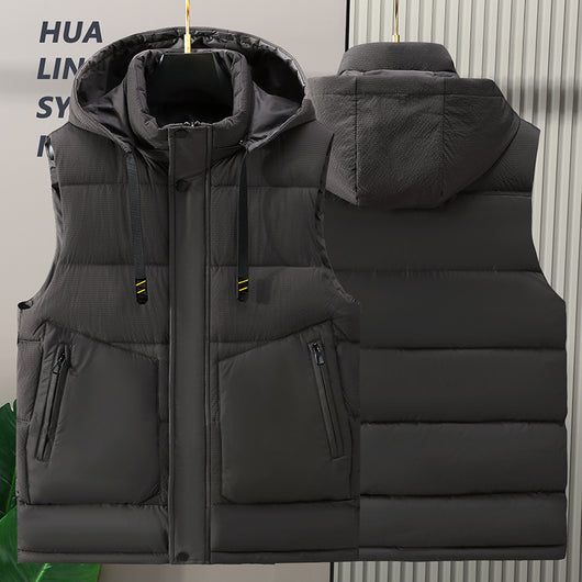 Chaleco de Invierno para Hombre con Capucha Desmontable - Image 8