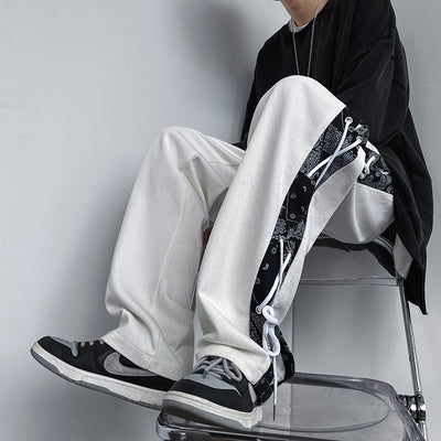 Overol de Invierno Estilo Urbano con Estampado Flor de Cashew para Hombre - Image 11