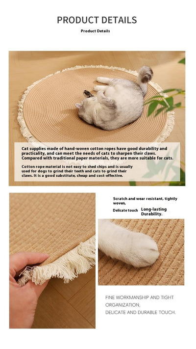 Cama Nido para Gatos con Colchoneta Resistente y Cuerda de Algodón - Image 11