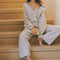 Conjunto Cardigan y Pantalón Largo de Algodón