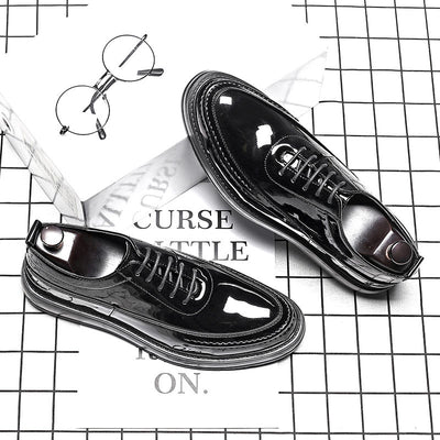 Zapatos de Charol con Punta Redonda y Cordones - Image 15