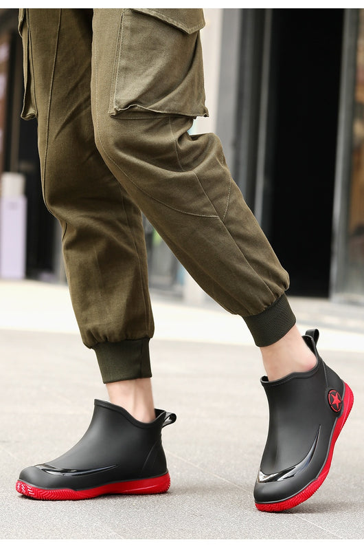 Botas Cortas Impermeables para Hombre - Diseño Moderno, Suela Antideslizante - Image 13