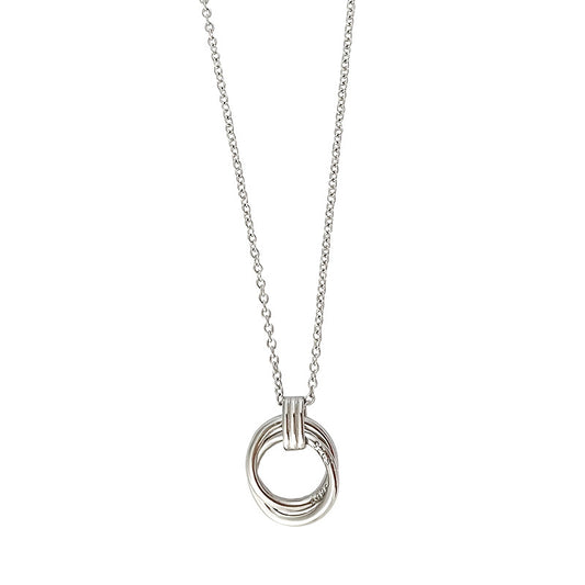 Anillo y Collar Entrelazados en Plata Esterlina S925
