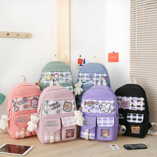 Mochila Escolar 5 en 1 de Gran Capacidad para Primaria y Secundaria - Image 10