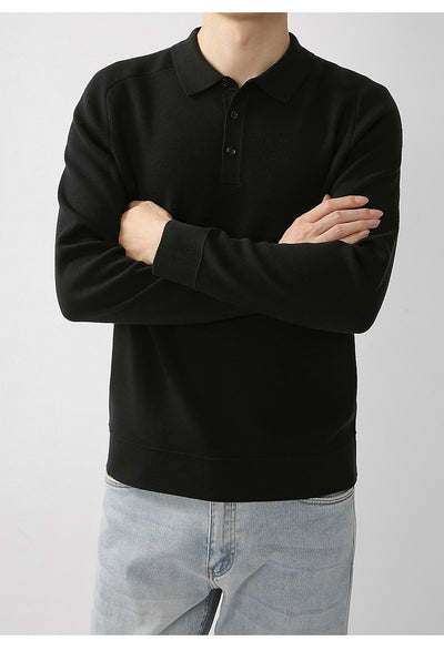 Suéter de Punto Casual en Lana de Cordero - Diseño Liso y Moderno - Image 13