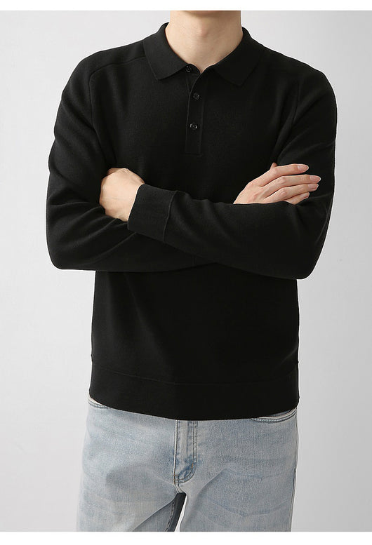 Suéter de Punto Casual en Lana de Cordero - Diseño Liso y Moderno - Image 13