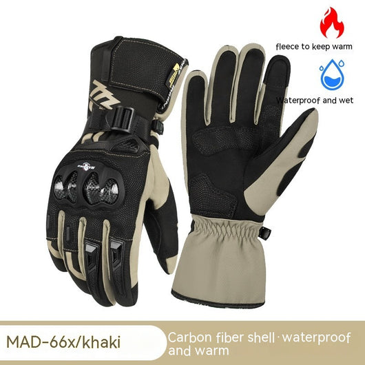 Guantes Térmicos para Moto con Fibra de Carbono y Protección Reforzada - Image 5