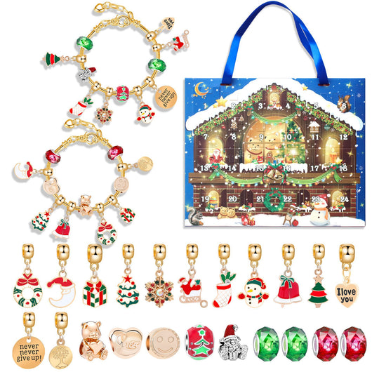 Calendario de Adviento 24 Días con Pulseras Tejidas Artesanales - Caja de Sorpresas Navideña - Image 3