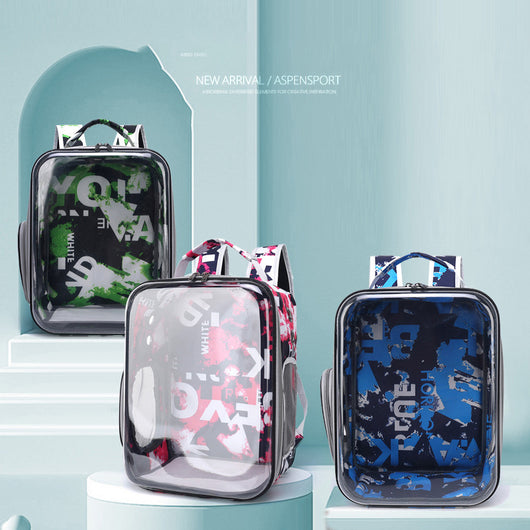 Mochila Transportadora Espacial Transpirable para Mascotas con Cápsula de Viaje