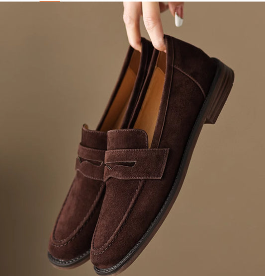 Mocasines Planos de Cuero Retro para Mujer - Image 2