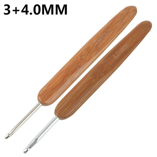 Herramienta de Ganchillo de Bambú Carbonizado para Tejido Manual DIY - Image 7