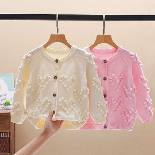 Suéter Tejido Personalizado para Niñas - Otoño e Invierno