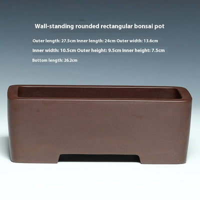 Maceta Rectangular de Cerámica Yixing Purple Sand - Image 6