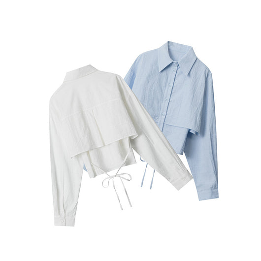 Blusa Preppy Dos Piezas Suelta para Mujer - Estilo Europeo y Americano - Image 5