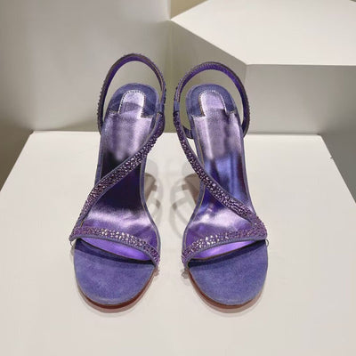 Sandalias de Tacón Alto Stiletto con Pedrería en Forma de Serpiente - Diseño Sexy y Abierto - Image 6