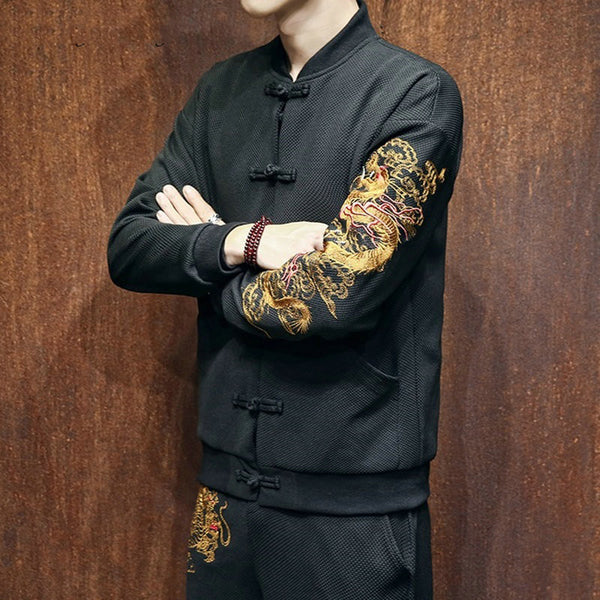 Traje Hanfu Retro para Hombre - Abrigo de Estilo Clásico