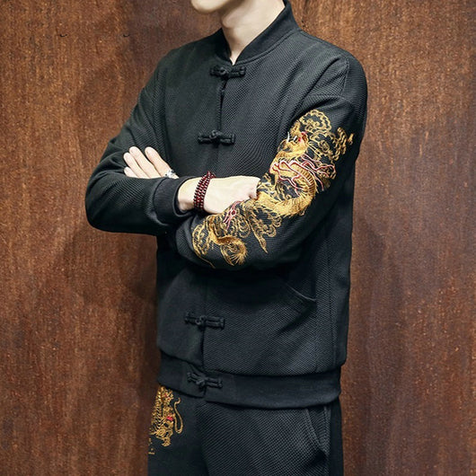 Traje Hanfu Retro para Hombre - Abrigo de Estilo Clásico