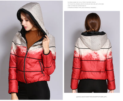 Abrigo de Invierno para Mujer con Plumón y Lunares - Image 13