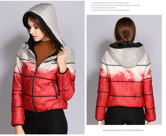 Abrigo de Invierno para Mujer con Plumón y Lunares - Image 13