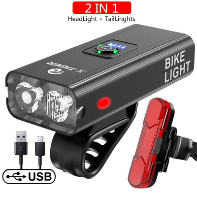 Luz LED Recargable para Bicicleta de Montaña - Impermeable con Pantalla de Batería - Image 30