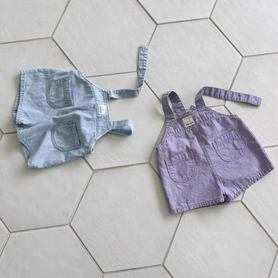 Shorts Vaquero con Tirantes para Niños y Niñas - Image 3