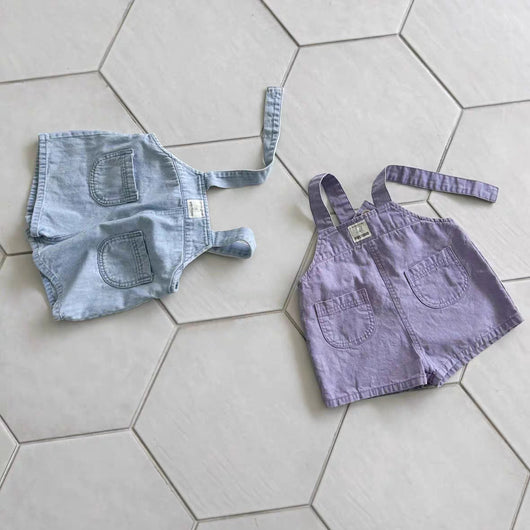 Shorts Vaquero con Tirantes para Niños y Niñas - Image 3