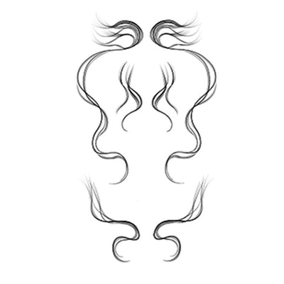 Adhesivos de Flequillo y Patillas para Maquillaje Escénico y Fiestas - Image 23