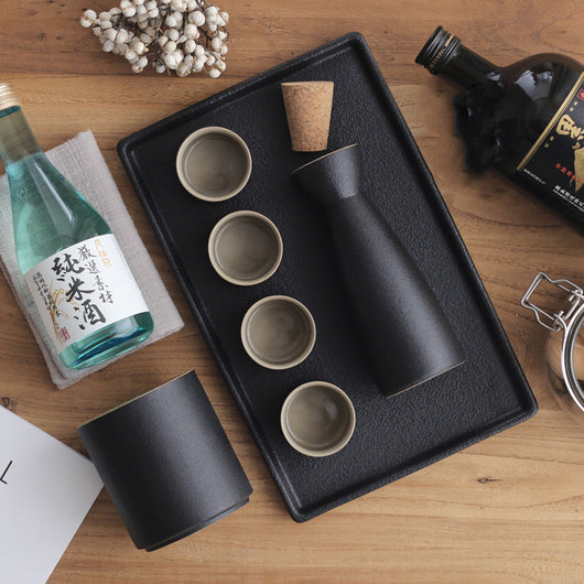 Juego de Copas de Vino Cerámica Zen Estilo Tinta Japonesa - Image 11