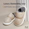 Pantuflas de Algodón Reversibles con Bolsa de Felpa Gruesa
