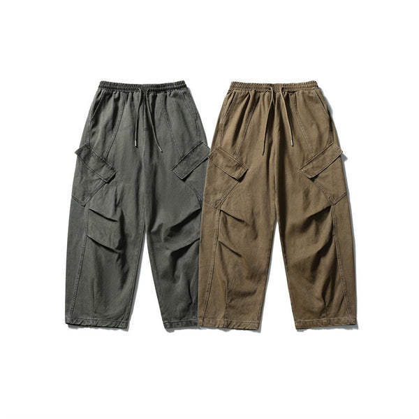 Overol Retro Japonés de Colores Sólidos - Diseño Holgado y Casual