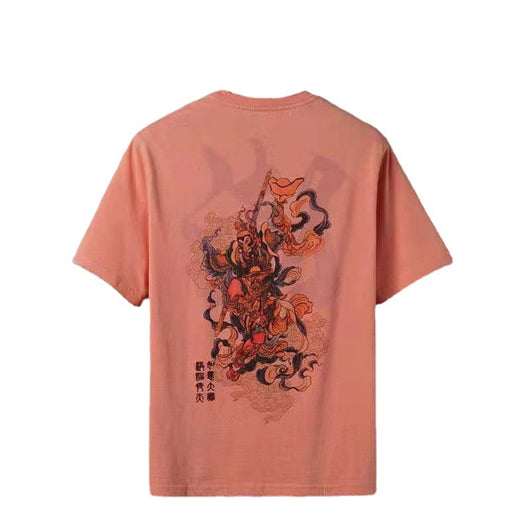 Playera de Algodón Bordada Estilo Nacional Tide Manga Corta - Image 10