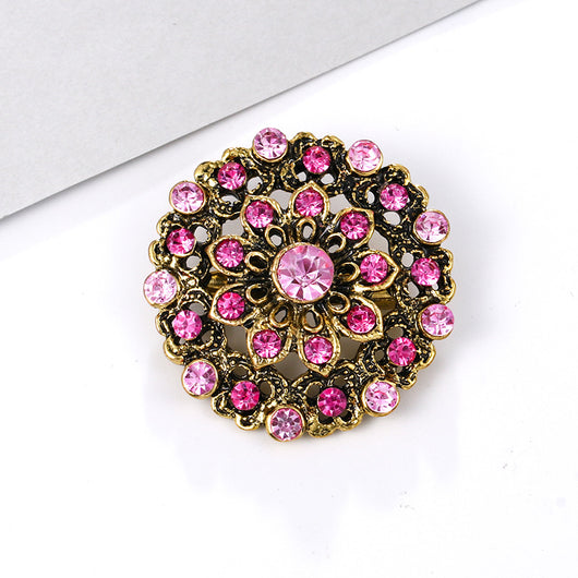 Broche de Aleación con Cristales de Fantasía Pequeño - Image 15