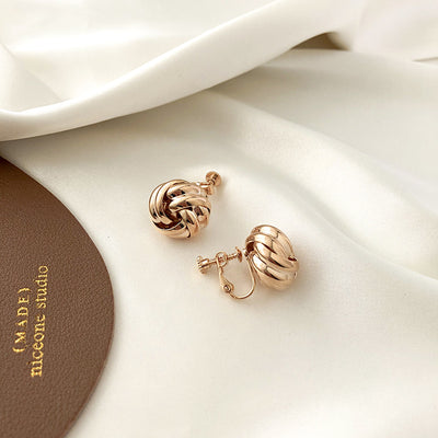Aretes Clip Sin Perforación Diseño Trendy Influencer - Image 3