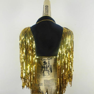 Chaleco de Baile con Lentejuelas y Flecos - Image 11