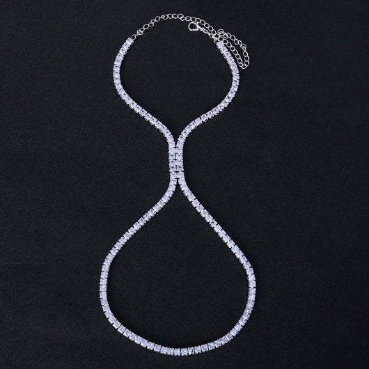 Tobillera de Tacón Alto Lujo Zirconia - Estilo Pasarela - Image 8