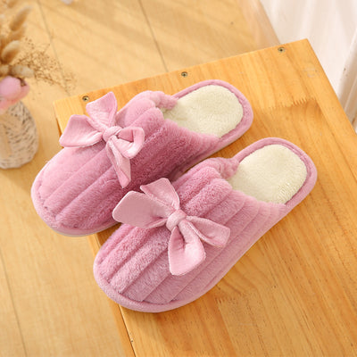 Pantuflas de Algodón con Moño para Otoño e Invierno - Image 7